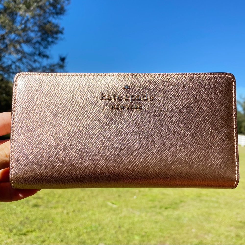 Gaby’sBags💕 Kate Spade Wallet Rose Gold - Picture 3 of 6